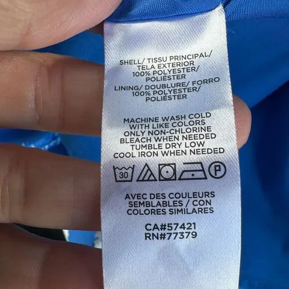 Ann Taylor Factory NWT Blue Floral Sleeveless Dress - Picture 9 of 9